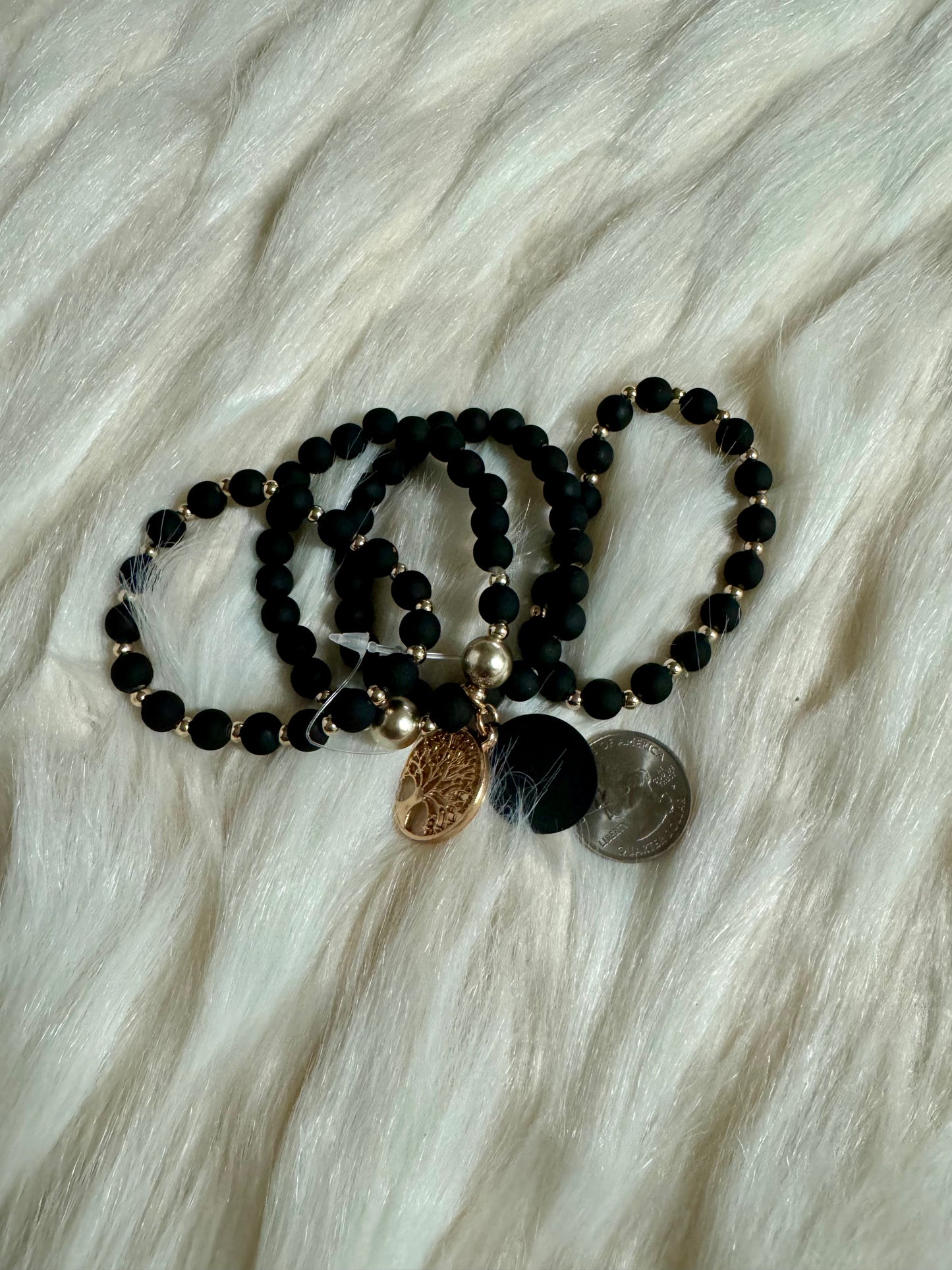 “Life Is What You Make of It” Bracelet (Black)