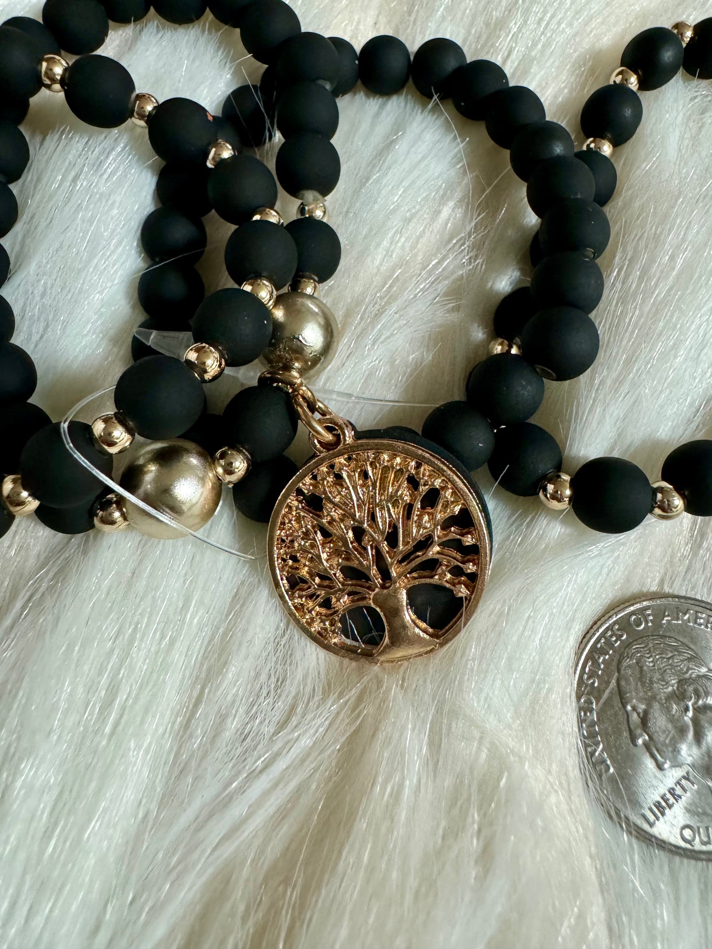 “Life Is What You Make of It” Bracelet (Black)