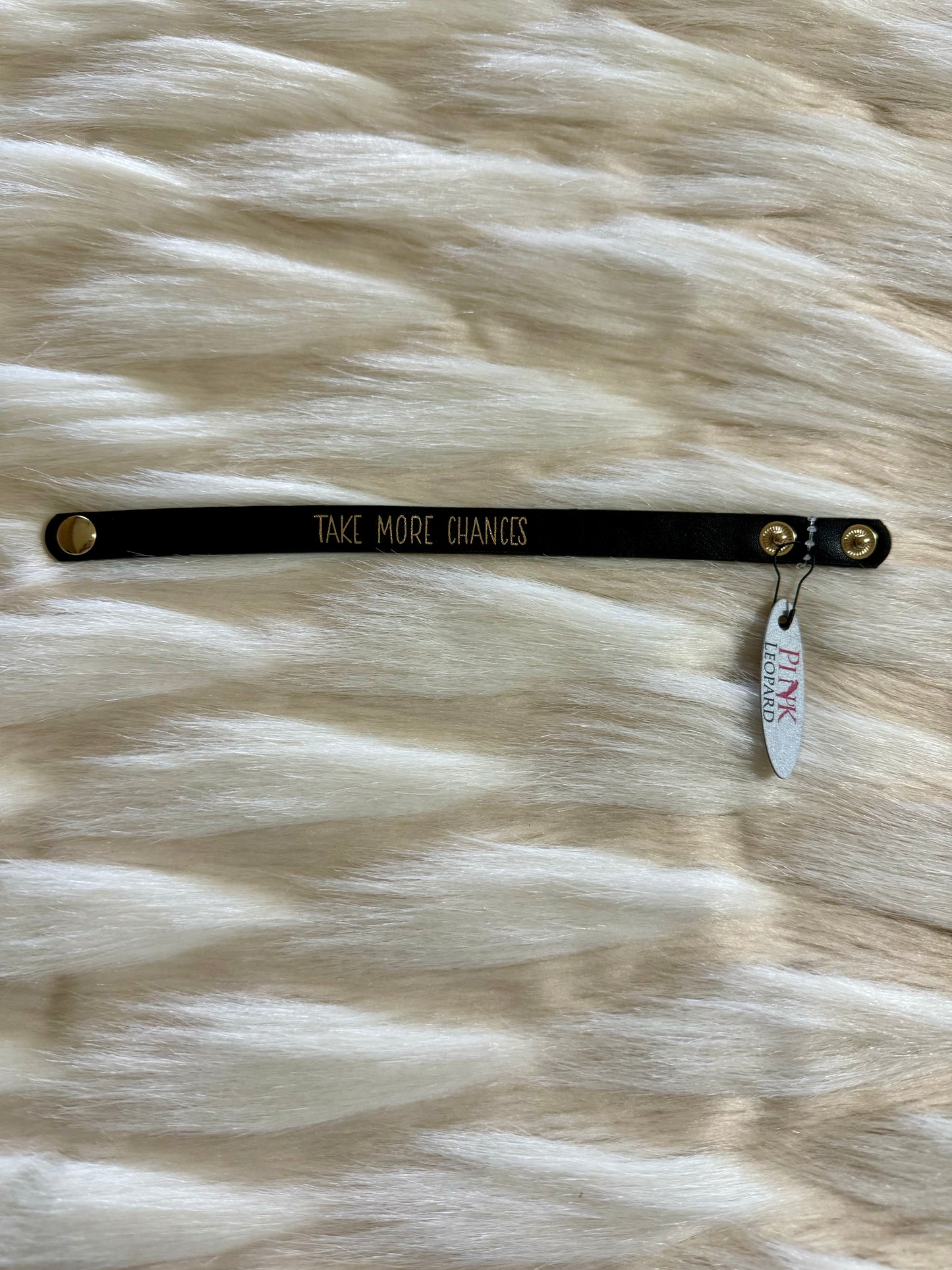 “Take More Chances” Bracelet (Black)