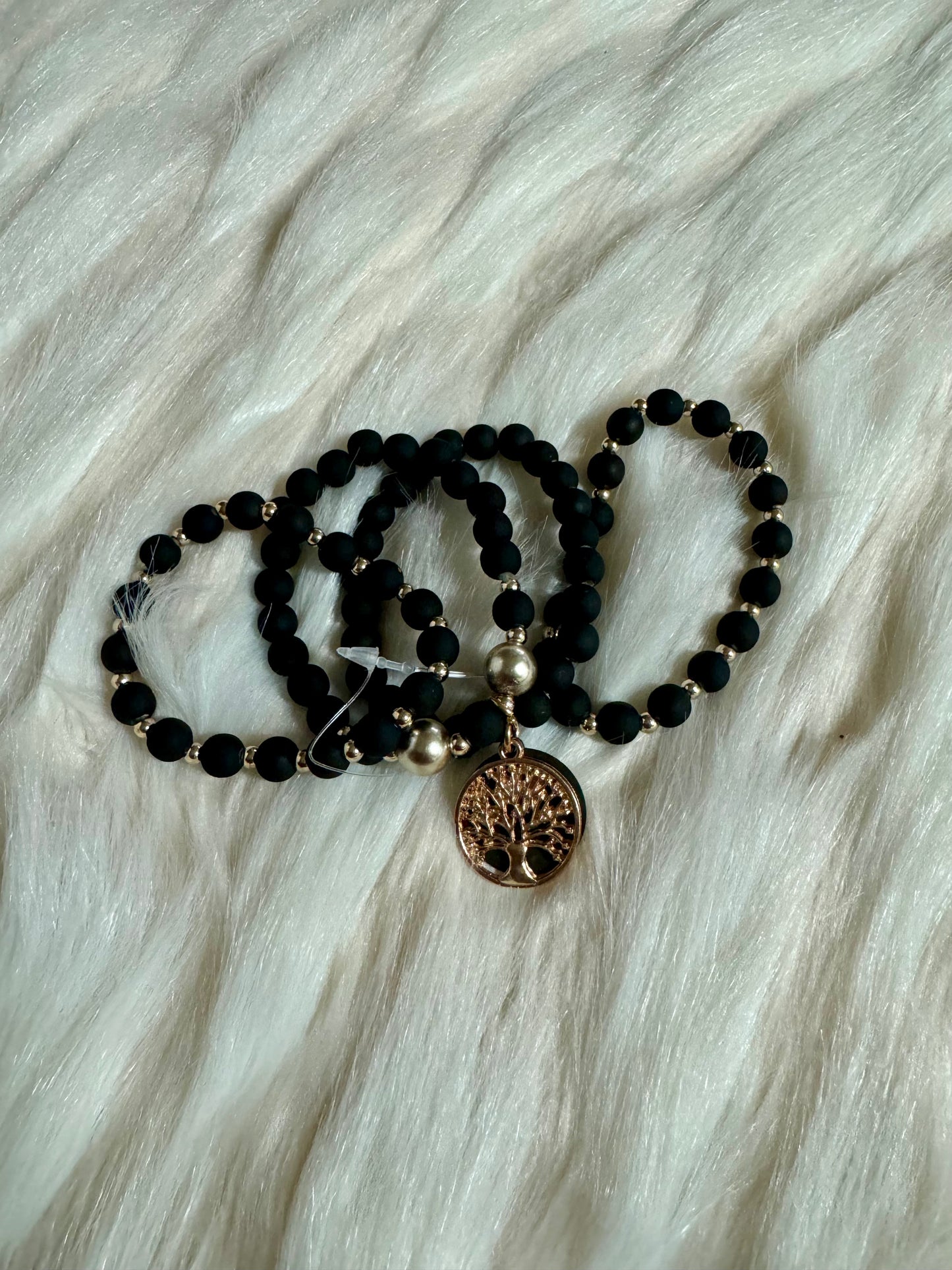 “Life Is What You Make of It” Bracelet (Black)