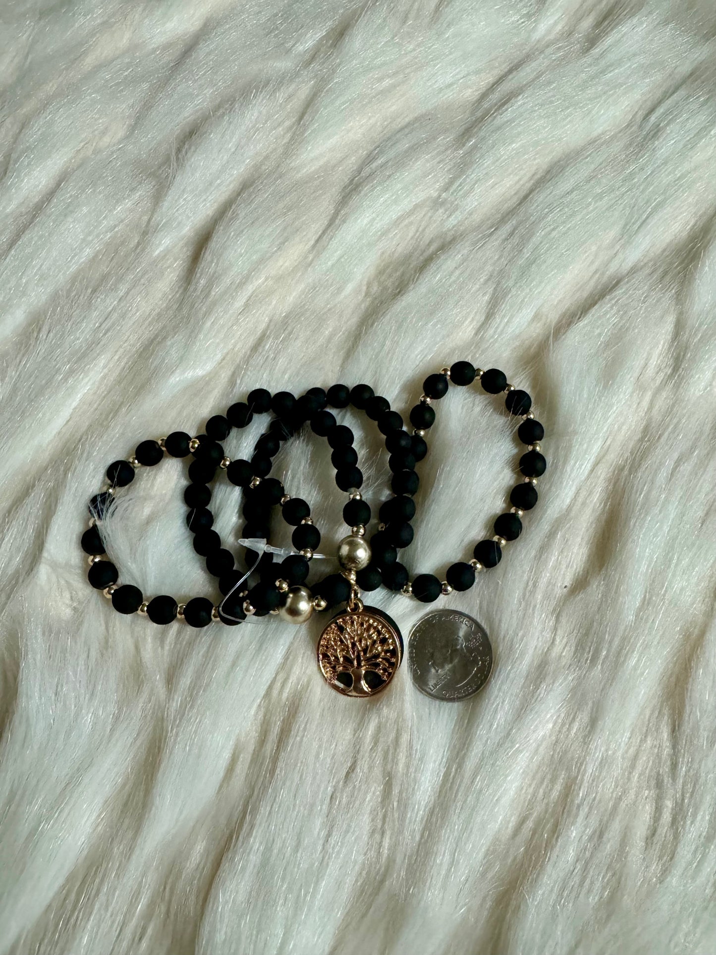 “Life Is What You Make of It” Bracelet (Black)