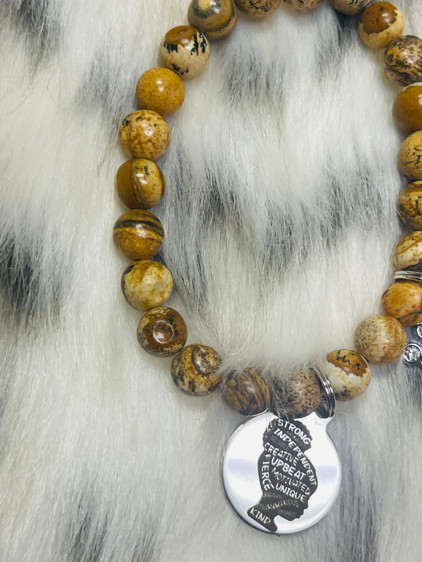Female & Crown Stretch Bracelet
