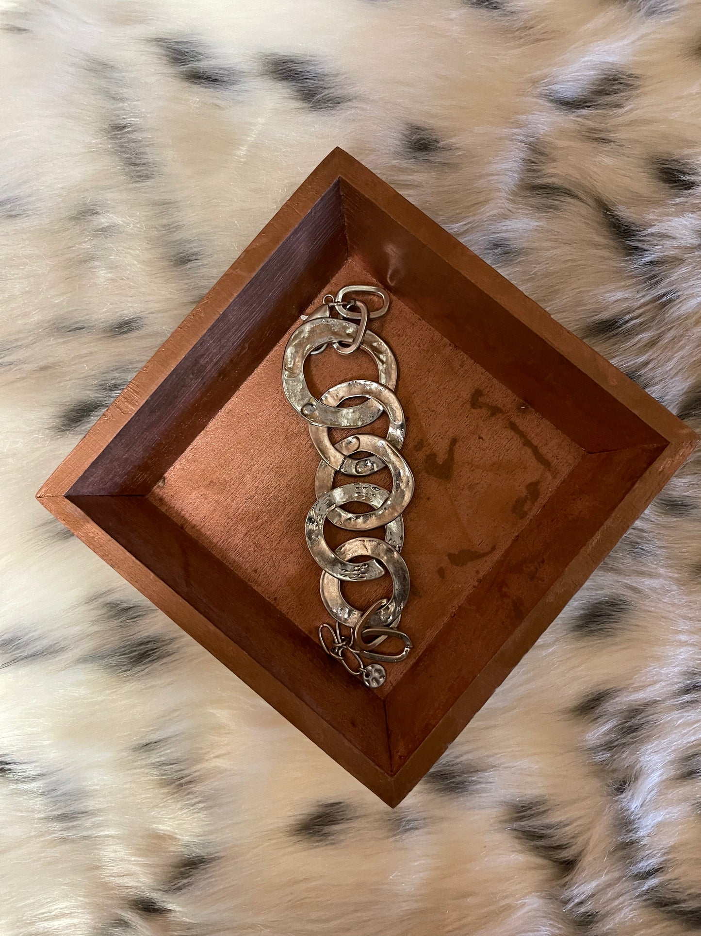 Hammered Circles Bracelet