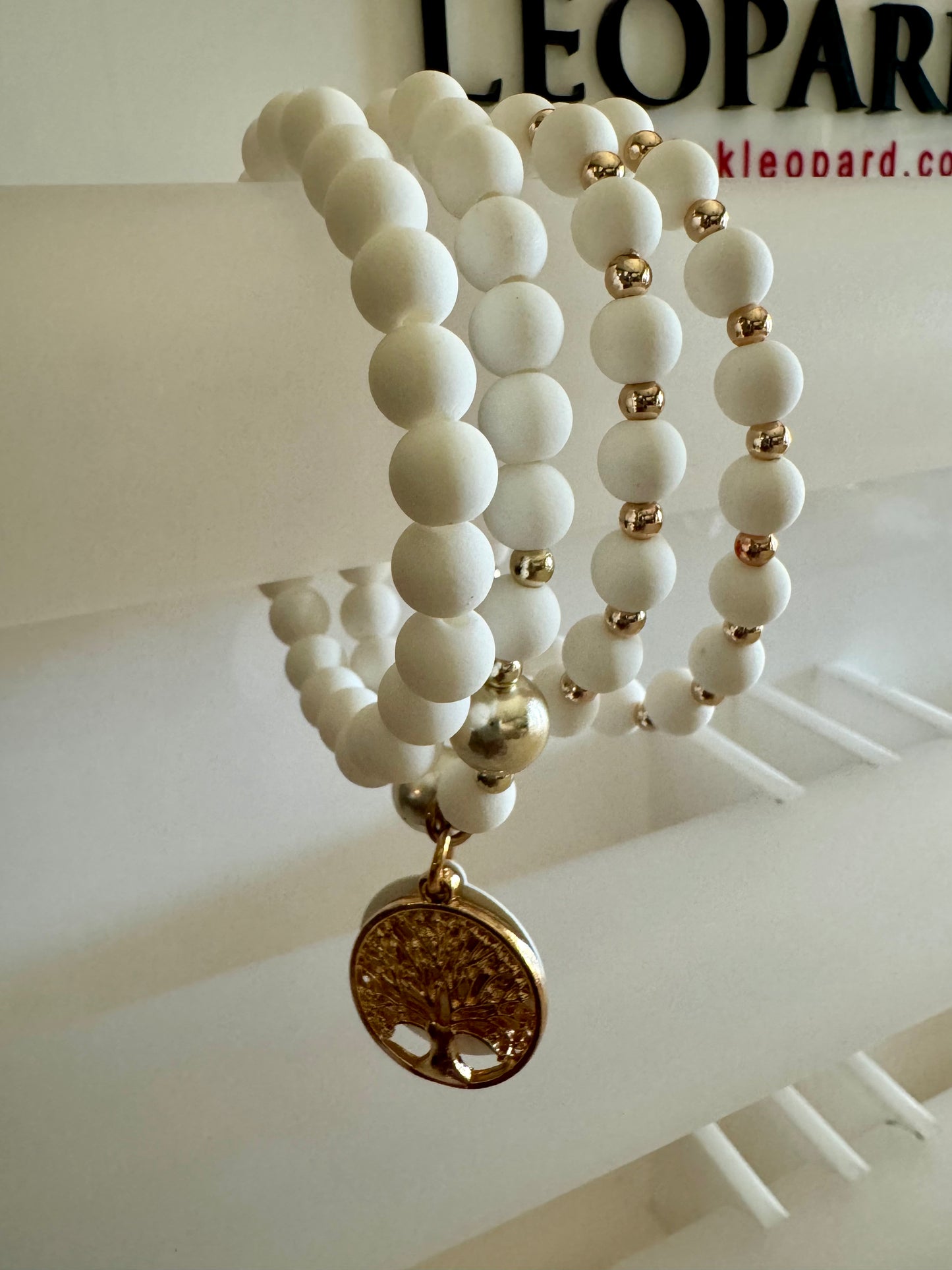 “Life Is What You Make of It” Bracelet (White)