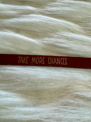 “Take More Chances” Bracelet (Brown)