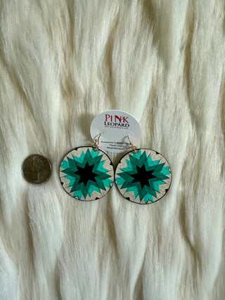 “A Burst of Turquoise” Earrings