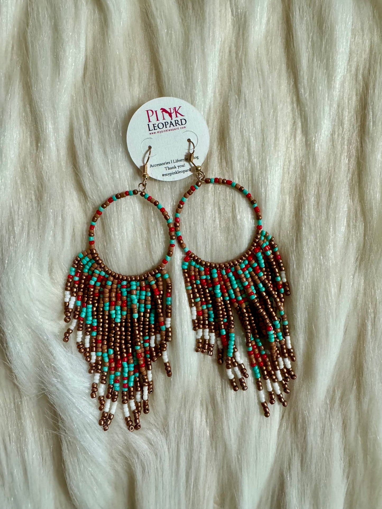 Circle & Fringe Earrings (Multi)