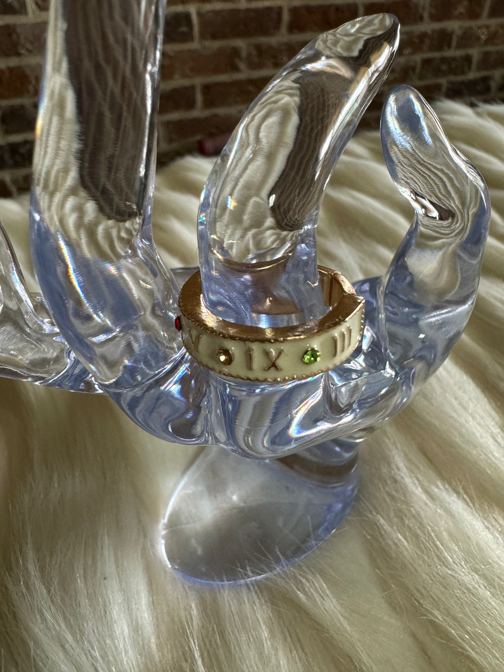 “Changing The Numbers” Ring (White) – MyPinkLeopard