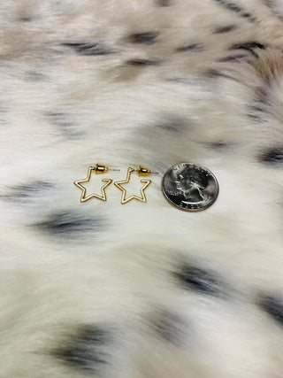“Brass Star” Earrings