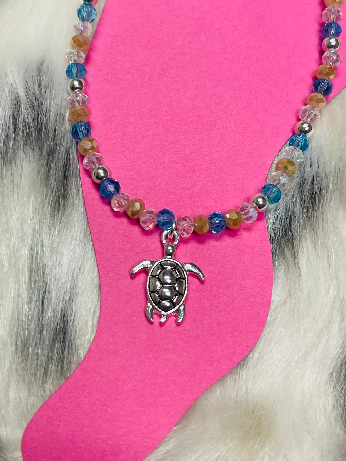 Turtle and Beads Anklet