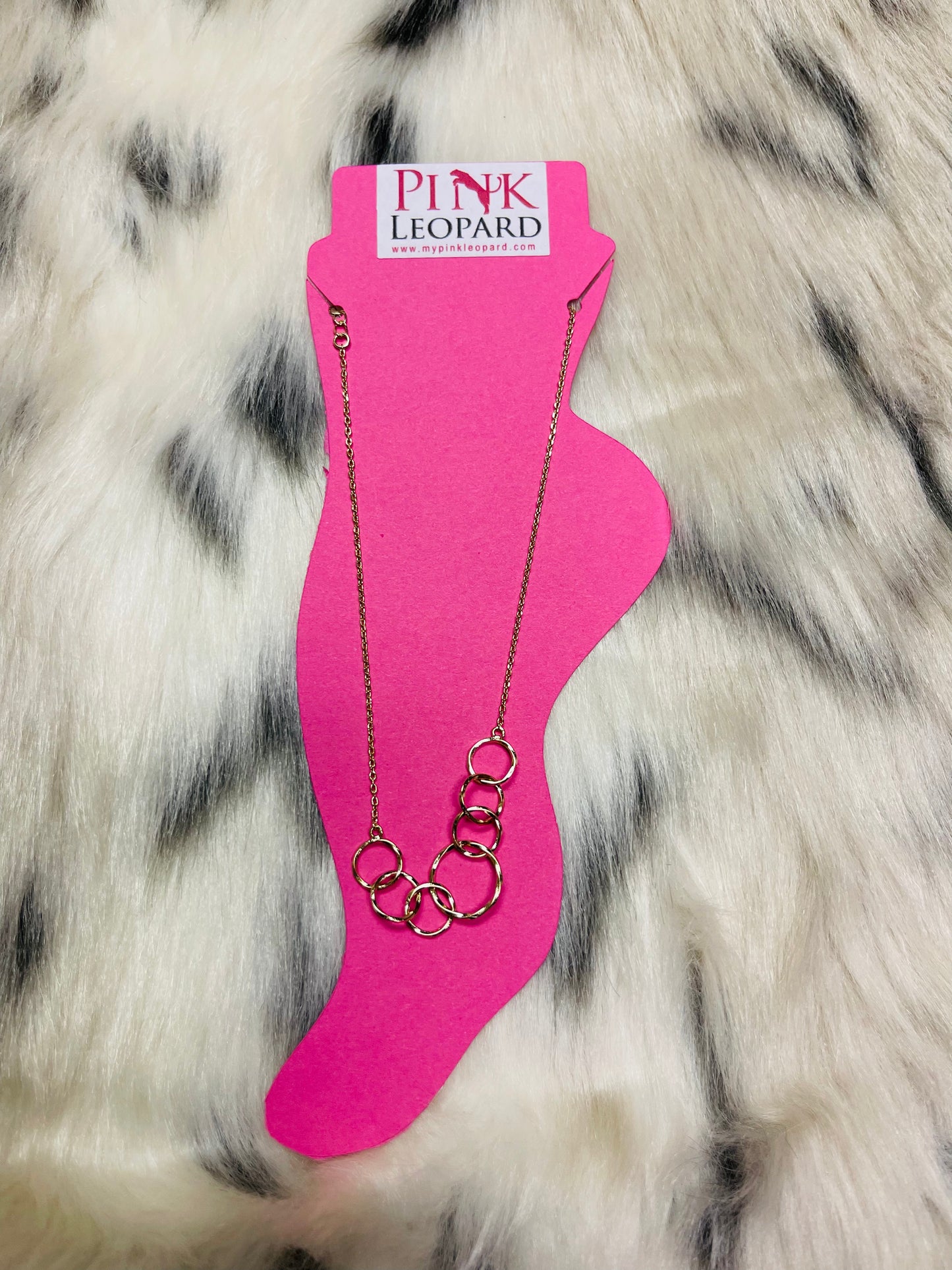 Circles Upon Circles Anklet (Gold Tone)
