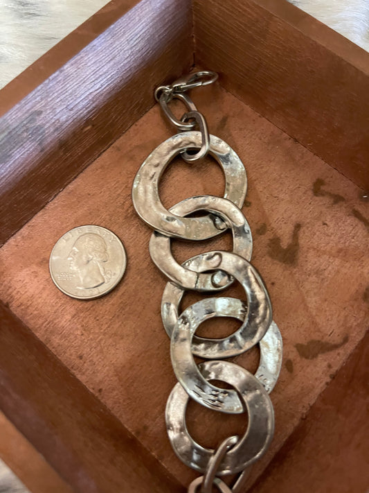 Hammered Circles Bracelet