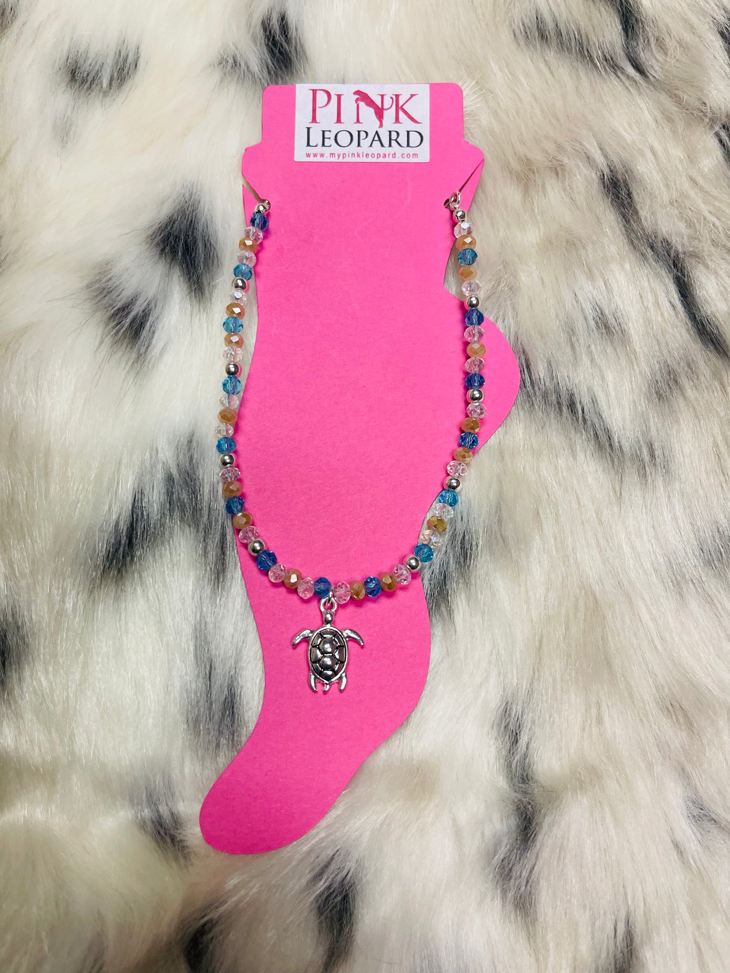 Turtle and Beads Anklet