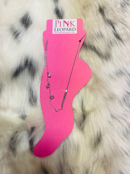 Minimalist Anklet (Silver Tone)